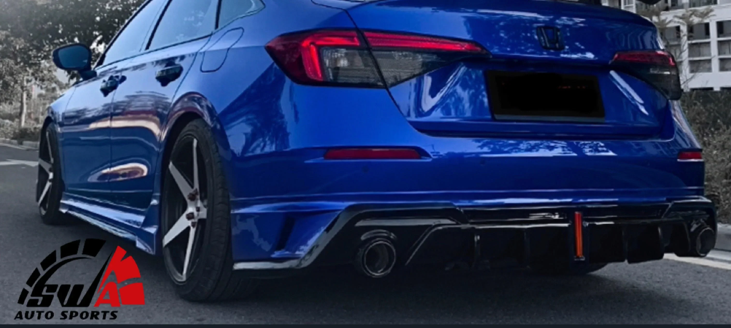 2022-2025 11th Gen Civic ACR Diffuser Two-tone with LED brake light (Sedan Only) - Image 3