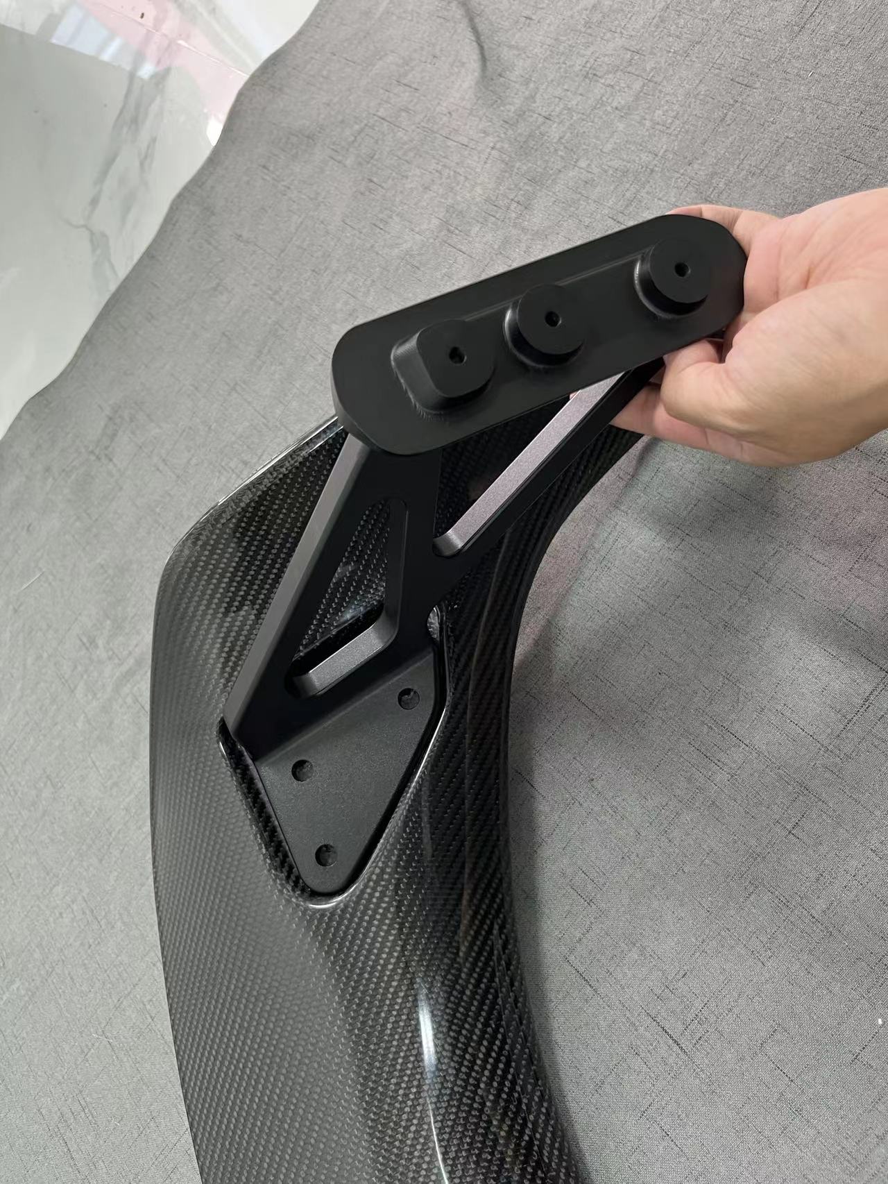 SWA 2022-2025 Honda 11th Gen Civic FL5 Type-R/Hatchback/Sedan OEM Style Real Carbon Fiber Rear Spoiler Wing with Beams - Image 6