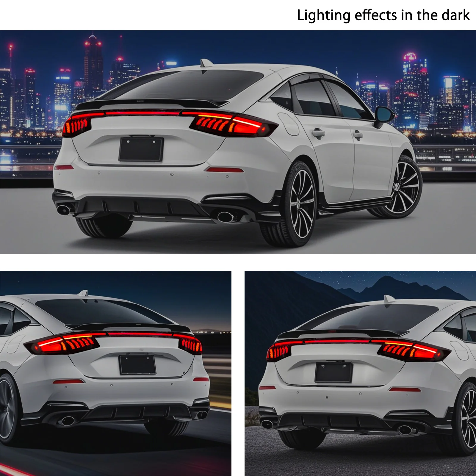 SWA 2022-2026 11th Gen Honda Civic HATCHBACK and Type-R FL1 FL2 FL5 V2 Tail Lights - Image 10