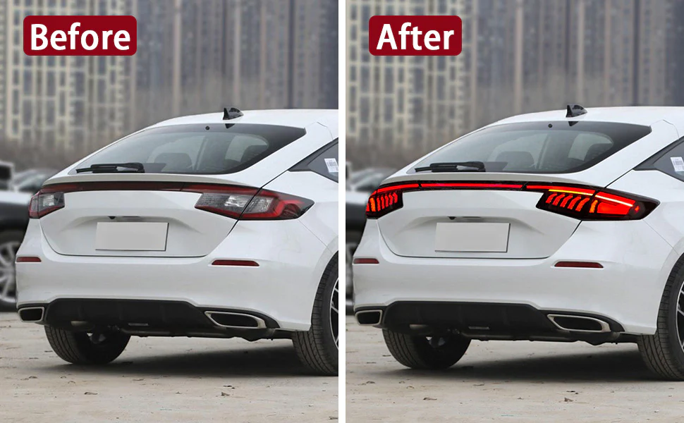 SWA 2022-2026 11th Gen Honda Civic HATCHBACK and Type-R FL1 FL2 FL5 V2 Tail Lights - Image 3