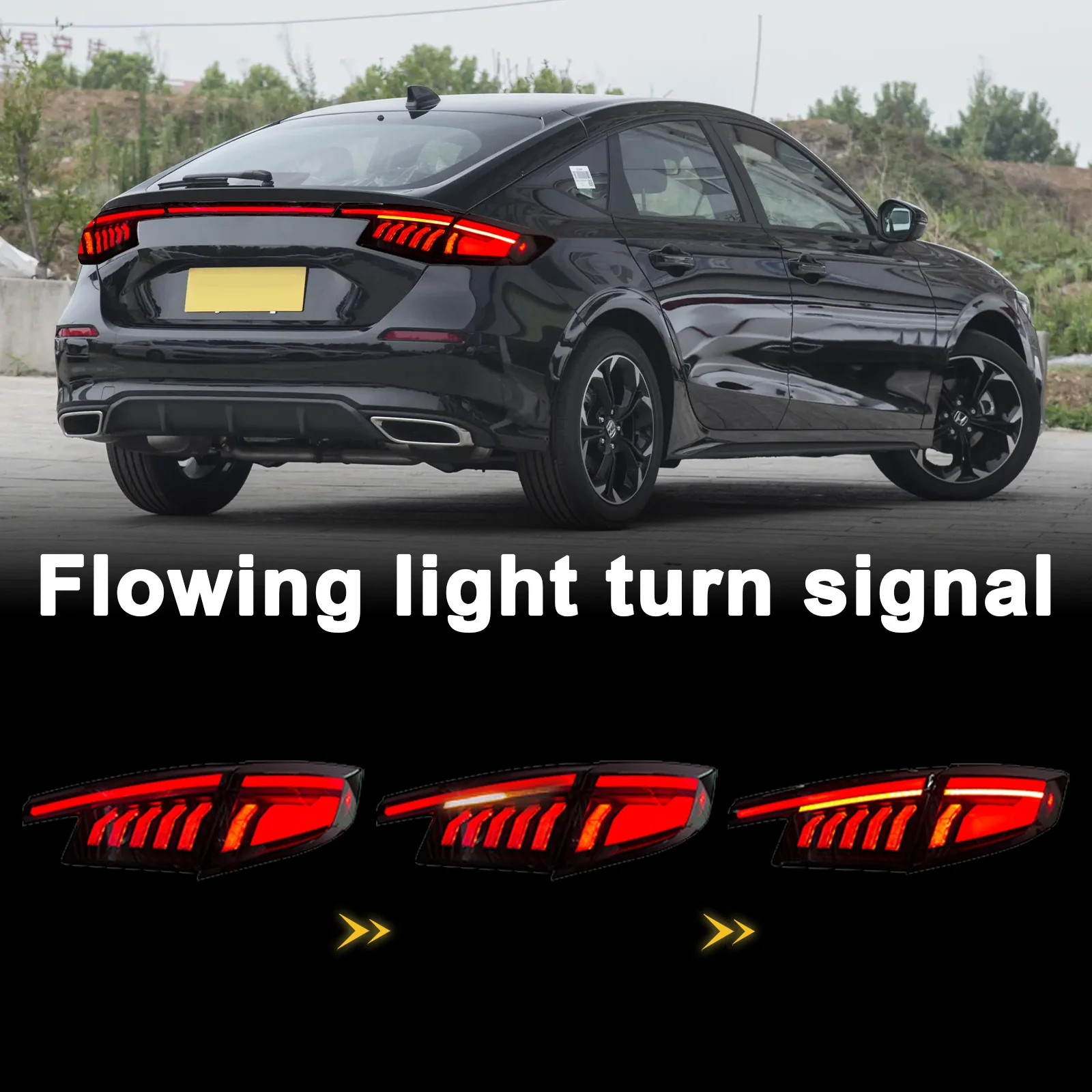 SWA 2022-2026 11th Gen Honda Civic HATCHBACK and Type-R FL1 FL2 FL5 V2 Tail Lights - Image 4