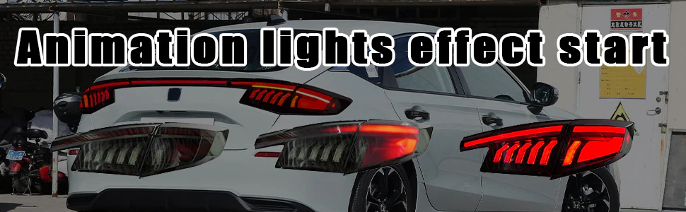 SWA 2022-2026 11th Gen Honda Civic HATCHBACK and Type-R FL1 FL2 FL5 V2 Tail Lights - Image 6