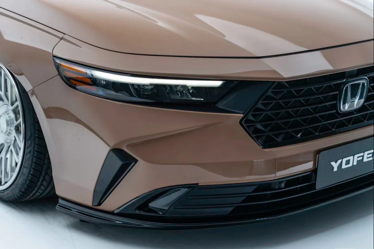 SWA 2023-2025 11th Gen Honda Accord Yofer Night Shadow Color Matched 3 PC Front Bumper By YOFER DESGIN - Image 5