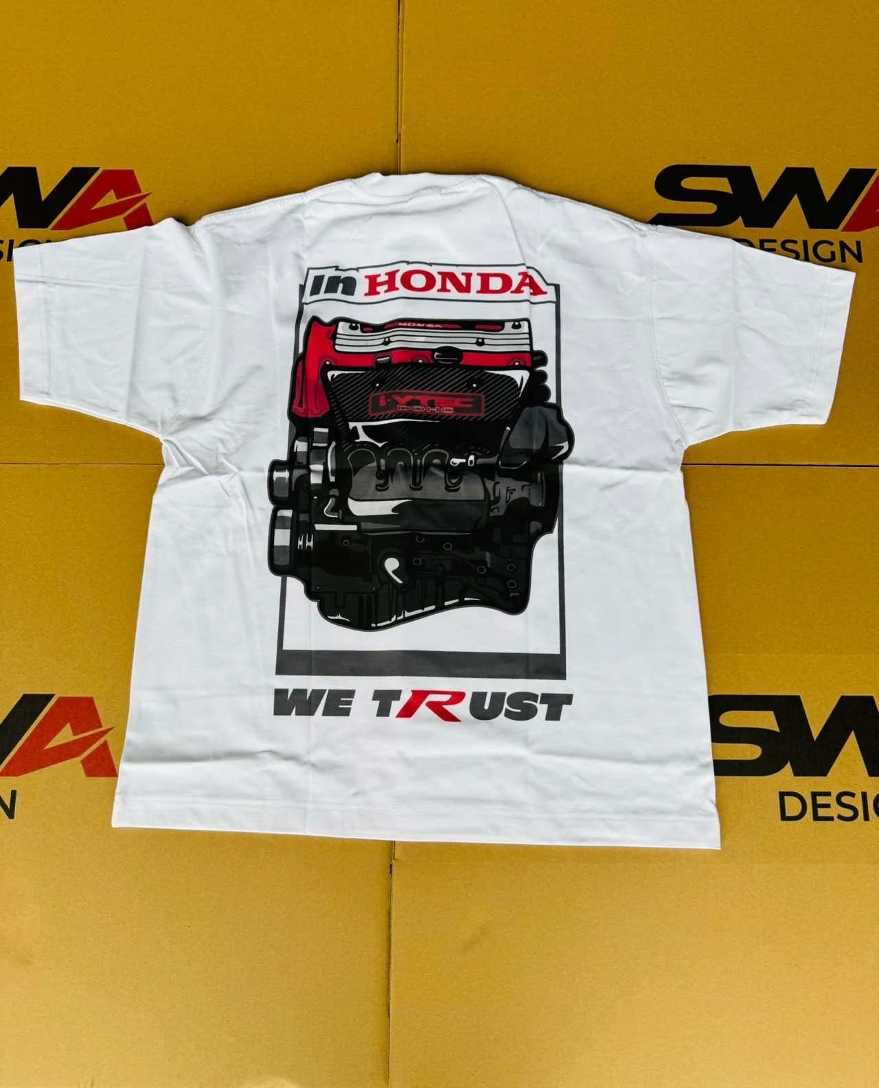 SWA "In Honda We Trust" Cotton Short Sleeves T-Shirt - Image 7